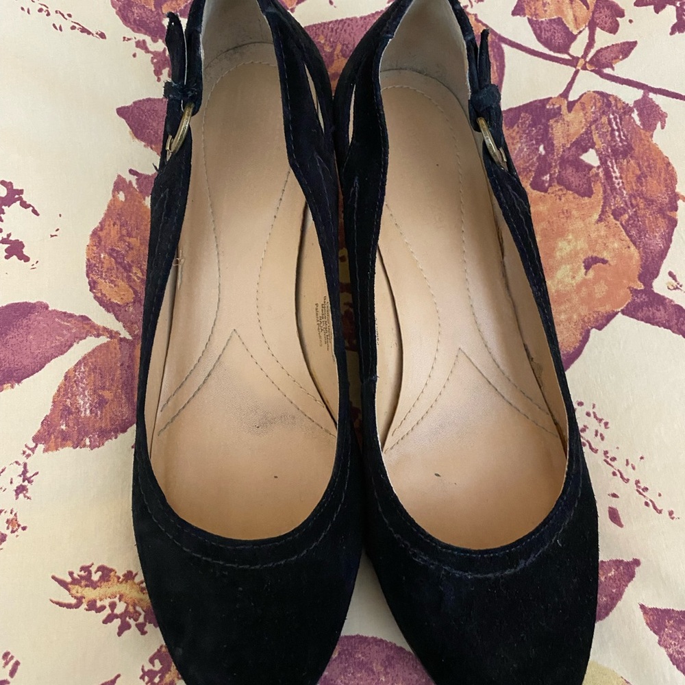 Naturalizer Black Velvet Flats